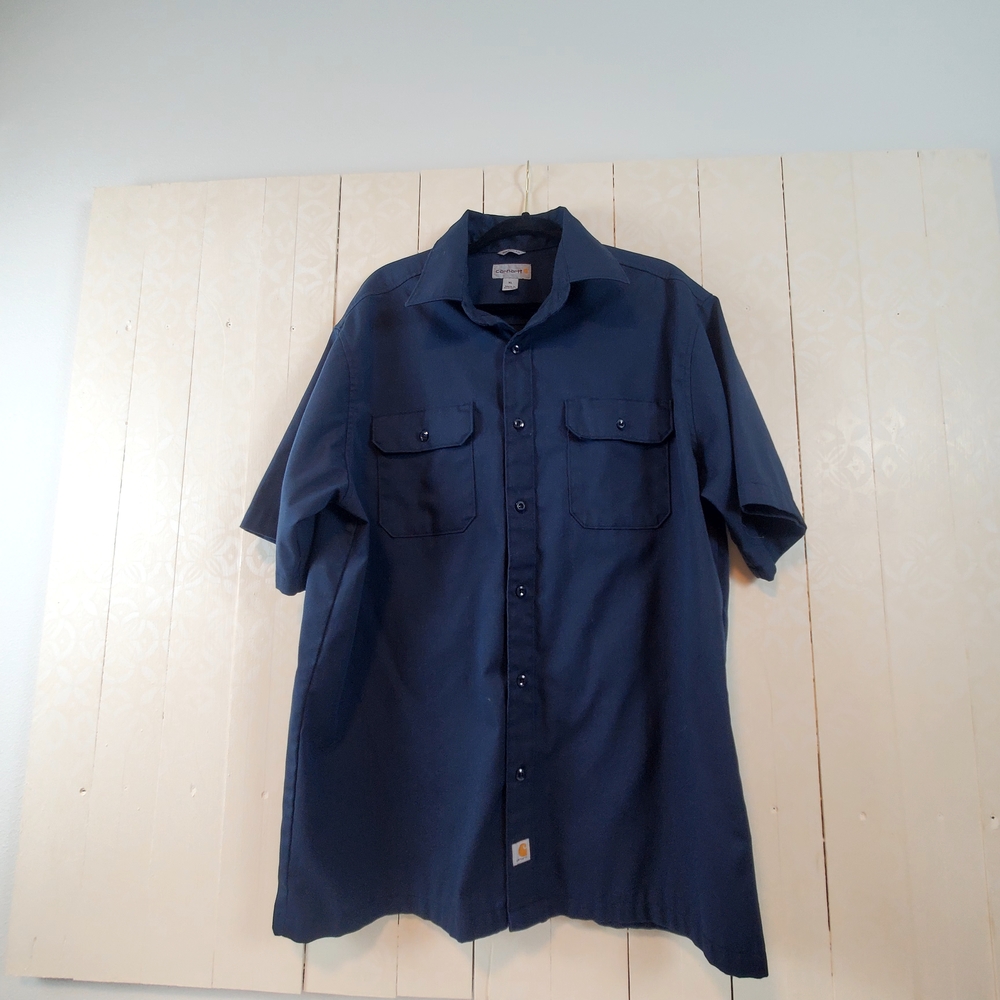 Carhartt Navy Casual Button-Down Shirt